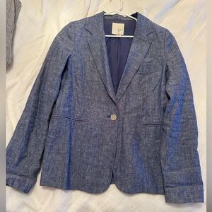 Joie blue linen blazer
